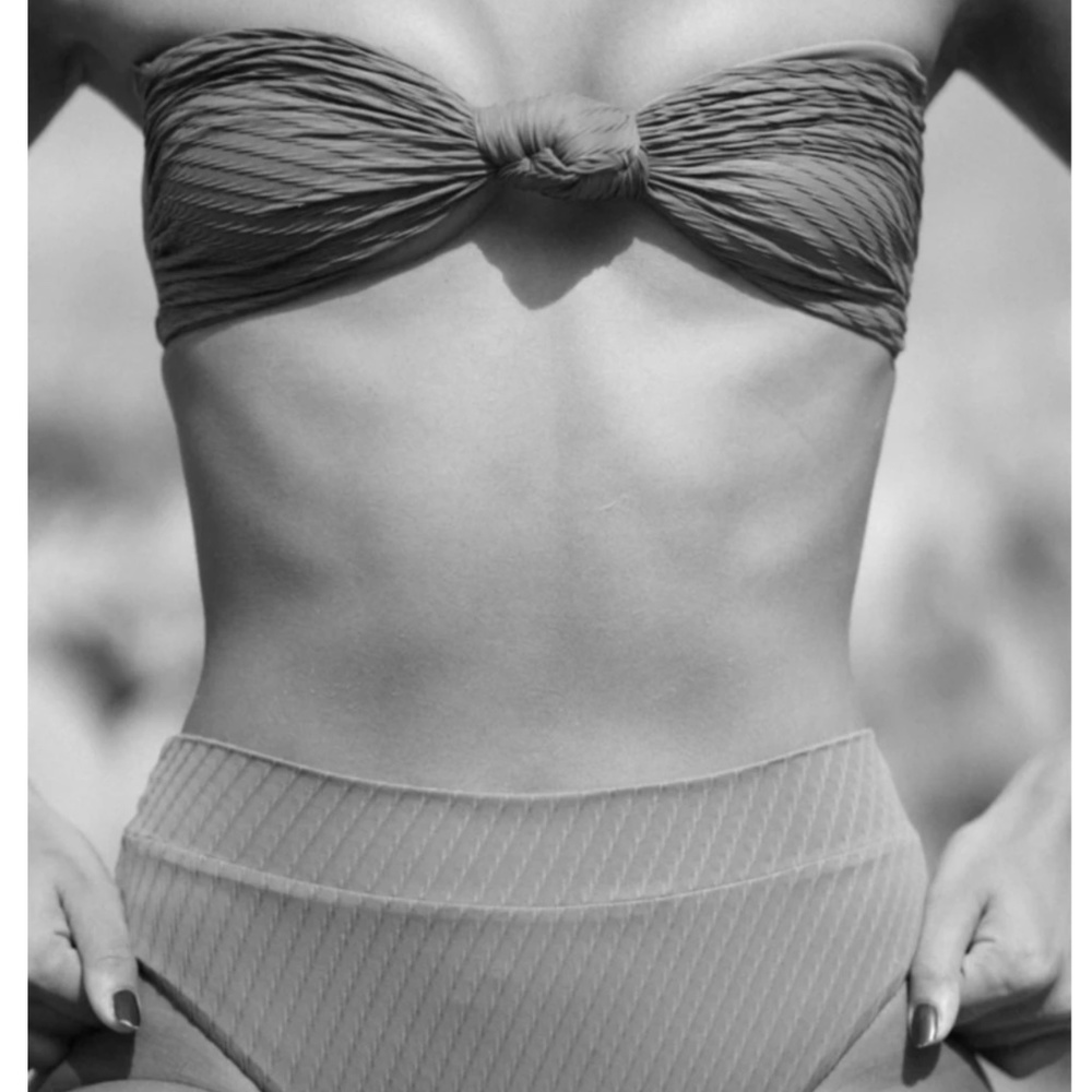 Moss Knotted bandeau top
